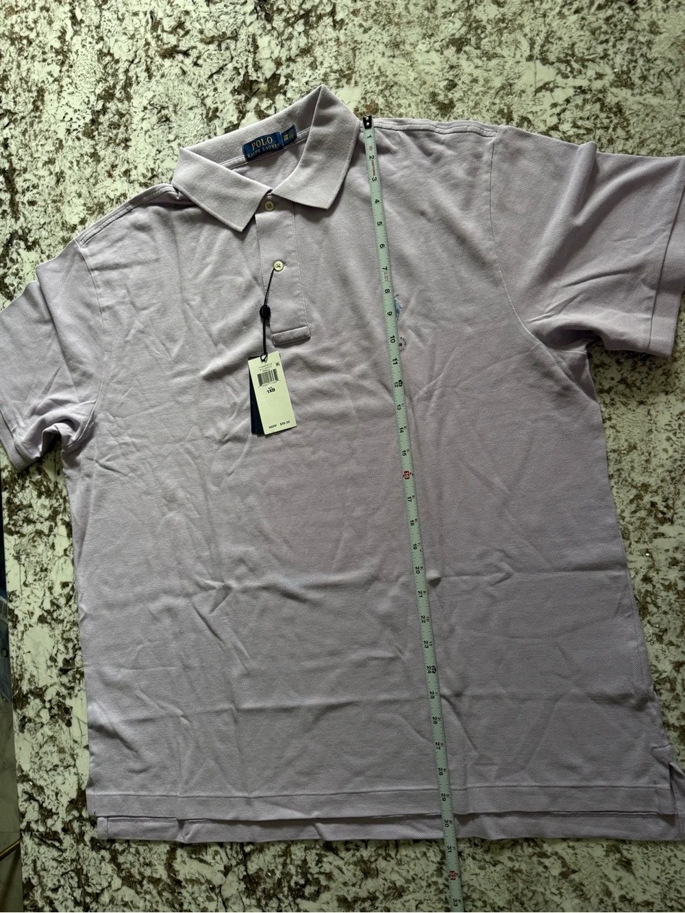 Polo Ralph Lauren Men’s 1XB Powder Purple Mesh Polo Shirt Big & Tall NWT